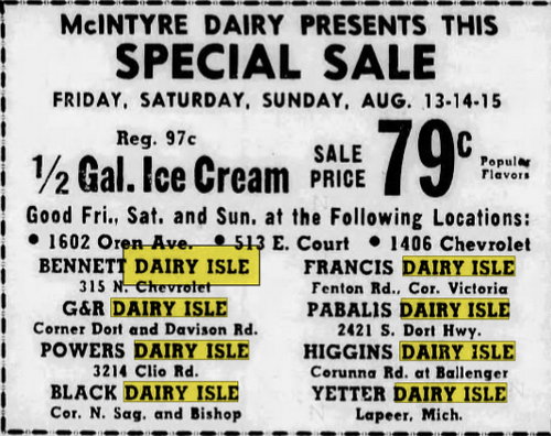 Dairy Isle - Aug 15 1954 Article (newer photo)